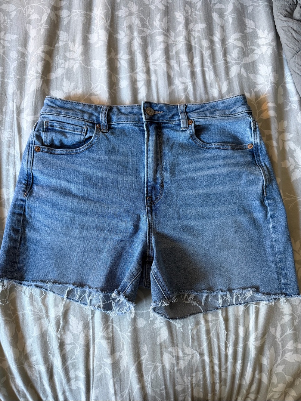 American Eagle Outfitters Light Blue Denim Cutoff Shorts